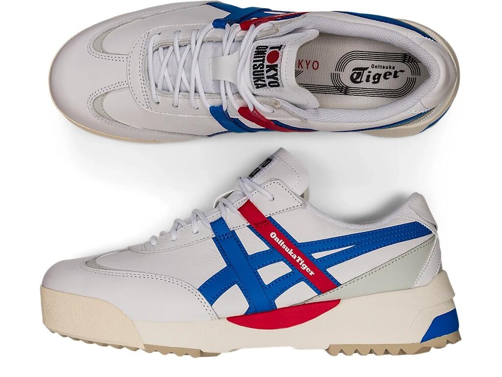 1183A559-101 Onitsuka Tiger DELEGATION EX БЕЛЫЙ ЭЛЕКТРИЧЕСКИЙ СИНИЙ (Мужской)