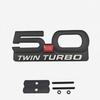 3D Metal 5.0 V8 Logo Badge Sticker Rear Trunk Emblem Fender Side Emblem Decal Auto Accessories