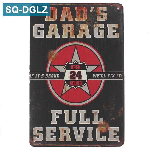 [SQ-DGLZ] Горячая MUSCLE CAR GARAGE Металлическая вывеска Магазин Настенный декор Оловянная вывеска Винтажные металлические вывески Домашний декор Живопись Таблички Художественный постер