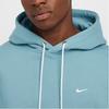 Nike Solid Color Loose Fit Drawstring Hooded Long Sleeve Sweatshirt Men Tops Blue DX1355-464