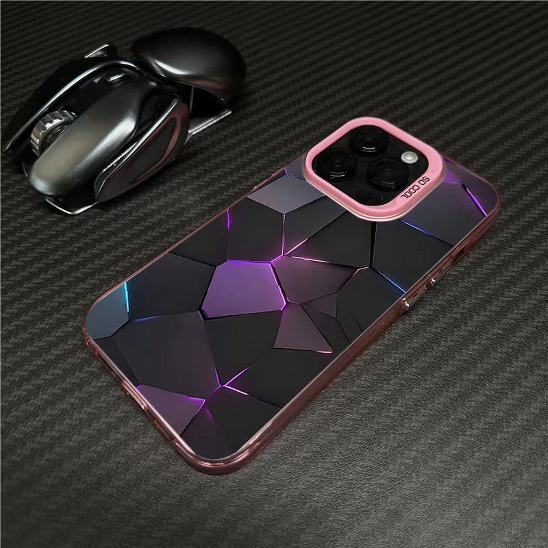 Яркий пэчворк чехол для телефона iPhone 13, 14, 15 Pro, 16 Pro Max, 17