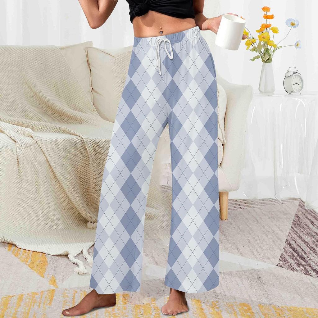 Women's Allover Printed Home Pants Sleeping Pajama Pants Long Pants Pajama Pants Yoga Pants