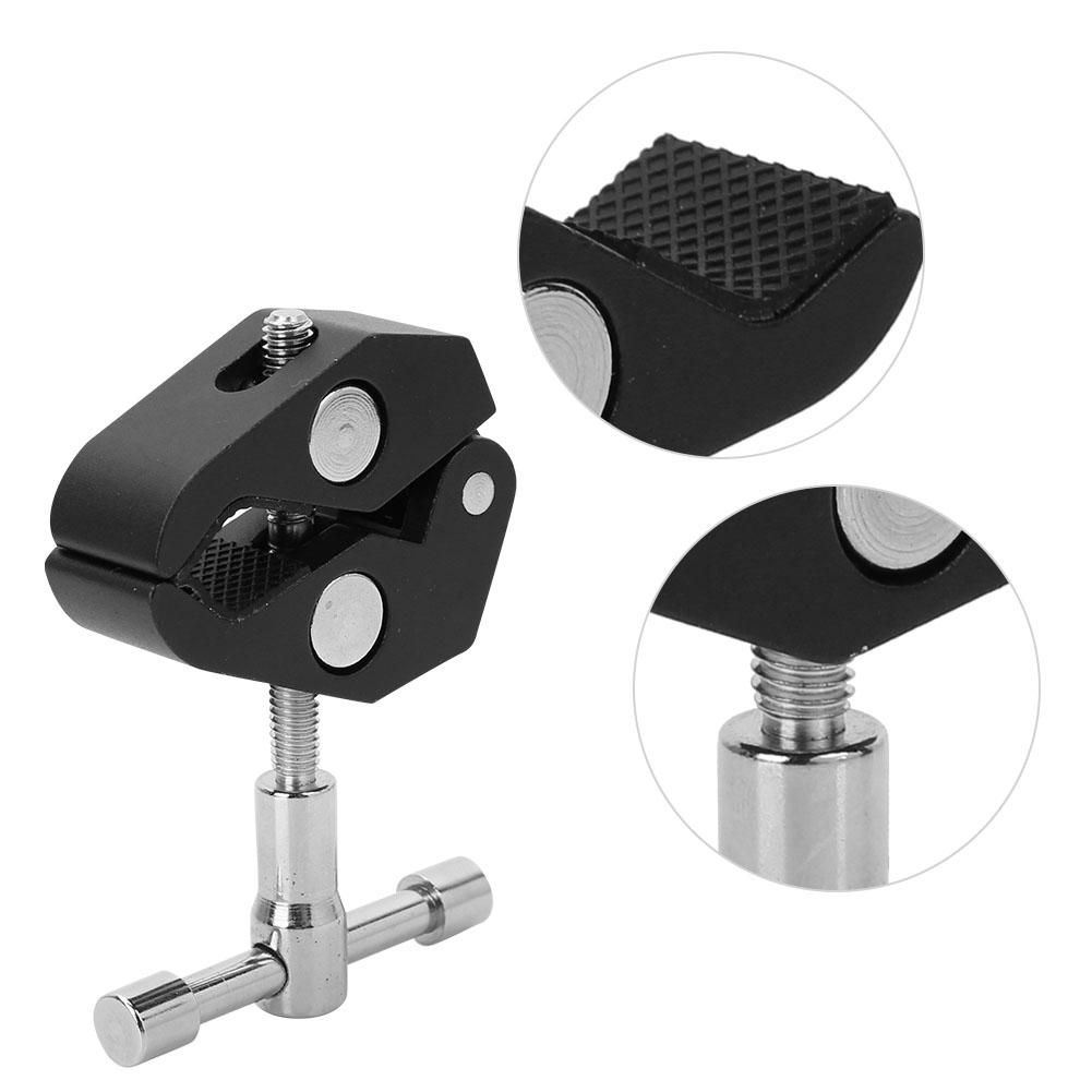 Durable Aluminum Alloy Large Crab Clamp Clip for DSLR Camera Monitor Flash Light