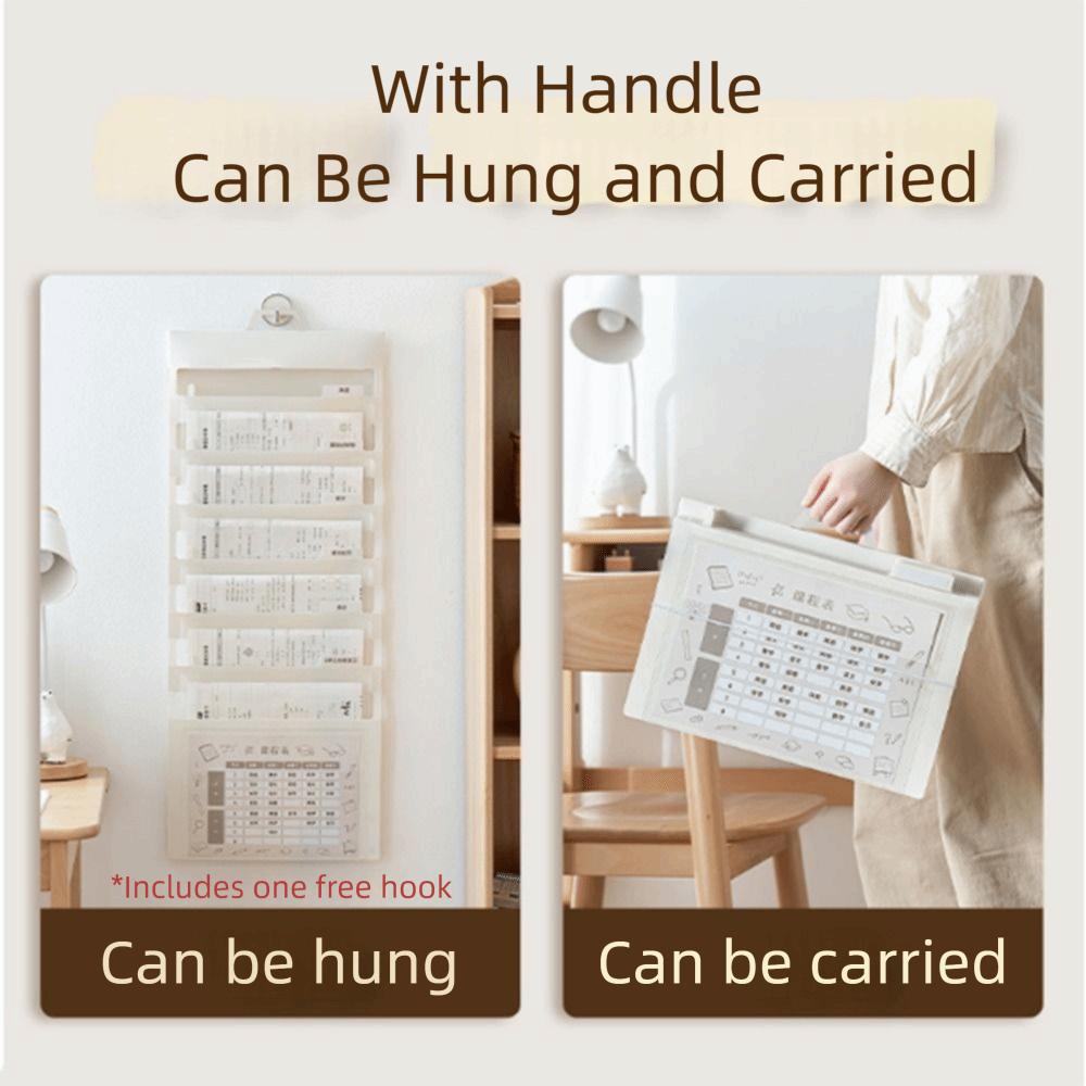 Настенные органайзеры для документов формата А4, большой вместимости, расширяемый, кейс для документов, для студентов