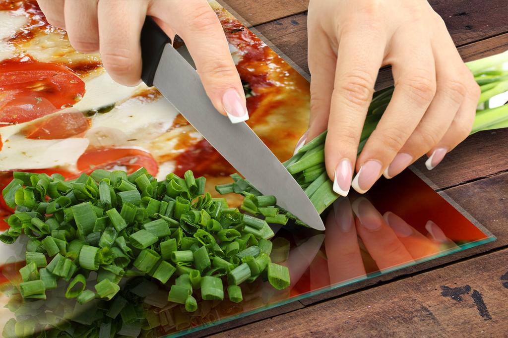 SZKLANA PŁYTA OCHRONNA NA KUCHENKĘ 50x52 PIZZA