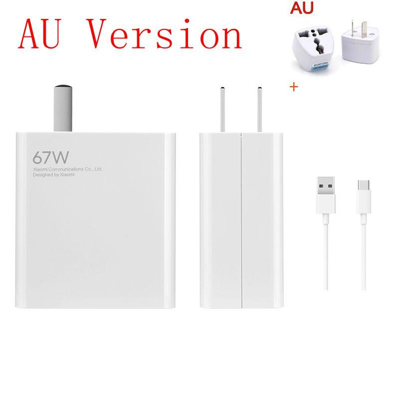 Xiaomi Быстрое зарядное устройство Mi 67 Вт для Xiaomi 11 Pro и Xiaomi 11 Ultra, полная зарядка за 36 минут, множественная защита MDY-12-ES