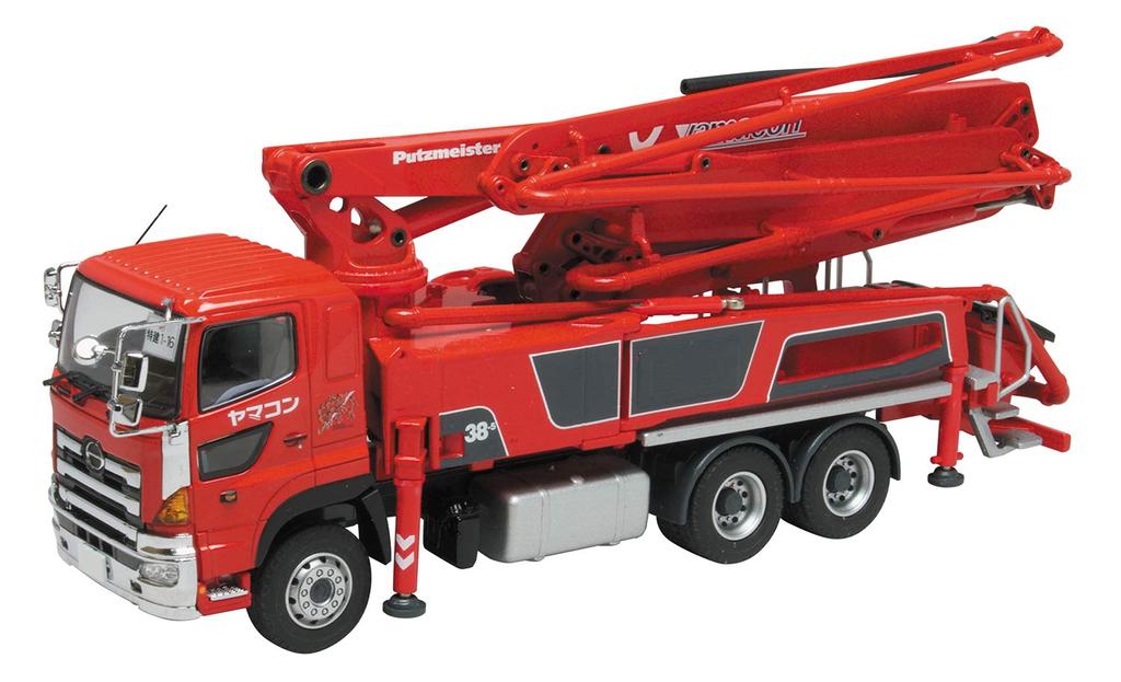 Platts Putz Meister Бетононасосный грузовик Shin Godzilla Спецификация взвода специальной строительной техники Окрашенная модель Полный продукт 1/50 M38-5