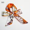 Good Ties Ribbon Small Scarves Silk Spring and Summer Long Scarves Girls Thin Narrow 4cm*85cm Hair Band Bundled