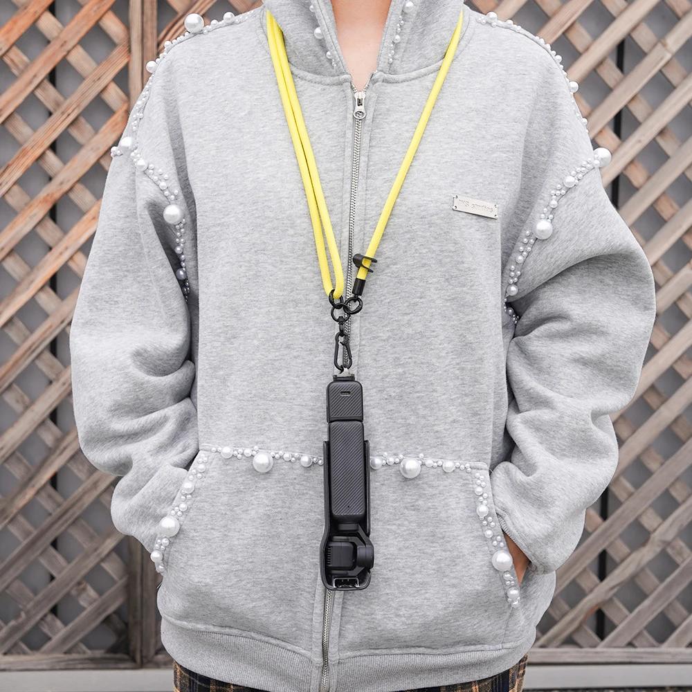 BRDRC Camera Strap 85cm Adjustable Lanyards for DJI Pocket 3/Insta360 X4/Nikon/Sony DSLR With 1/4 Screw Neck Shoulder Strap