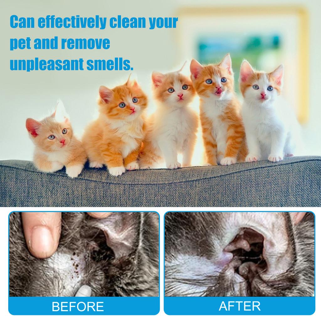 Влажные салфетки Yegbong для домашних животных для чистки тела домашних животных, воск для ушей, дезодорация и удаление запаха, универсальные влажные салфетки для кошек и собак