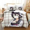 Комплект постельного белья с 3D-принтом Bakuman Односпальный Двуспальный Полный Размер Королева Кинг Комплект для кровати Взрослый Детский Спальня Наборы пододеяльников с 3D-принтом Аниме Простыня