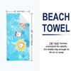CHIIKWAWA Print Beach Towel, Large Soft Quick Dry Towel for Beach Camping Swimming