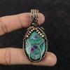 Ruby Fuchsite Pendant Copper Wire Wrapped Pendant Dainty Jewelry Handmade Amazing Pendant Copper Wire Wrap Jewelry Gemstone Pendant For Gift