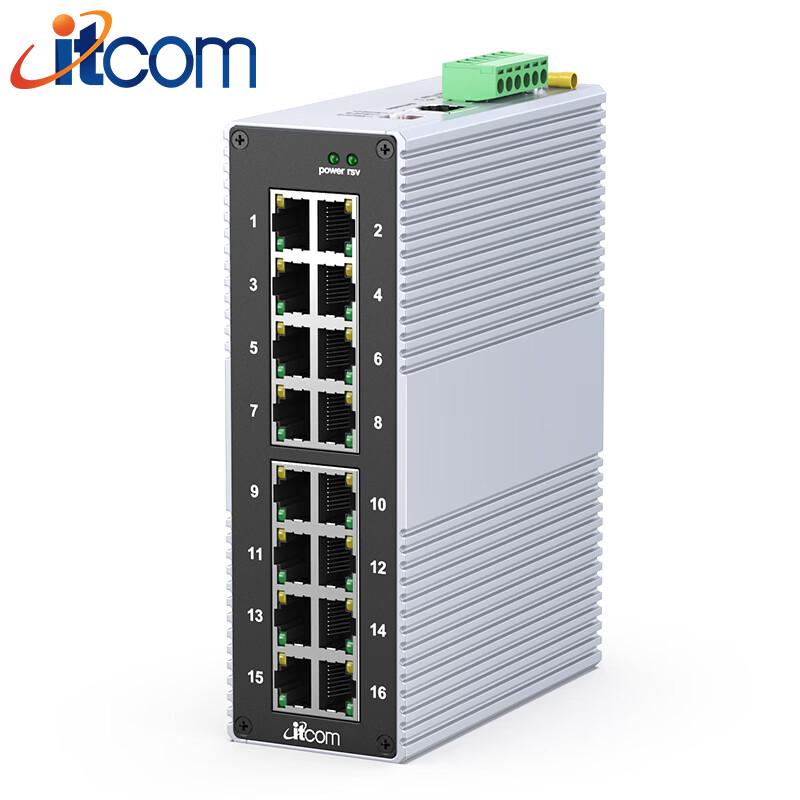 Adicon IT168 16-Port Gigabit Unmanaged Industrial Ethernet Switch
