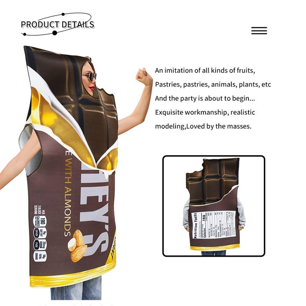 Еда Шоколад Печенье Костюм Молоко Костюм для Выступлений Забавный Детский Косплей Костюм Фото Профи