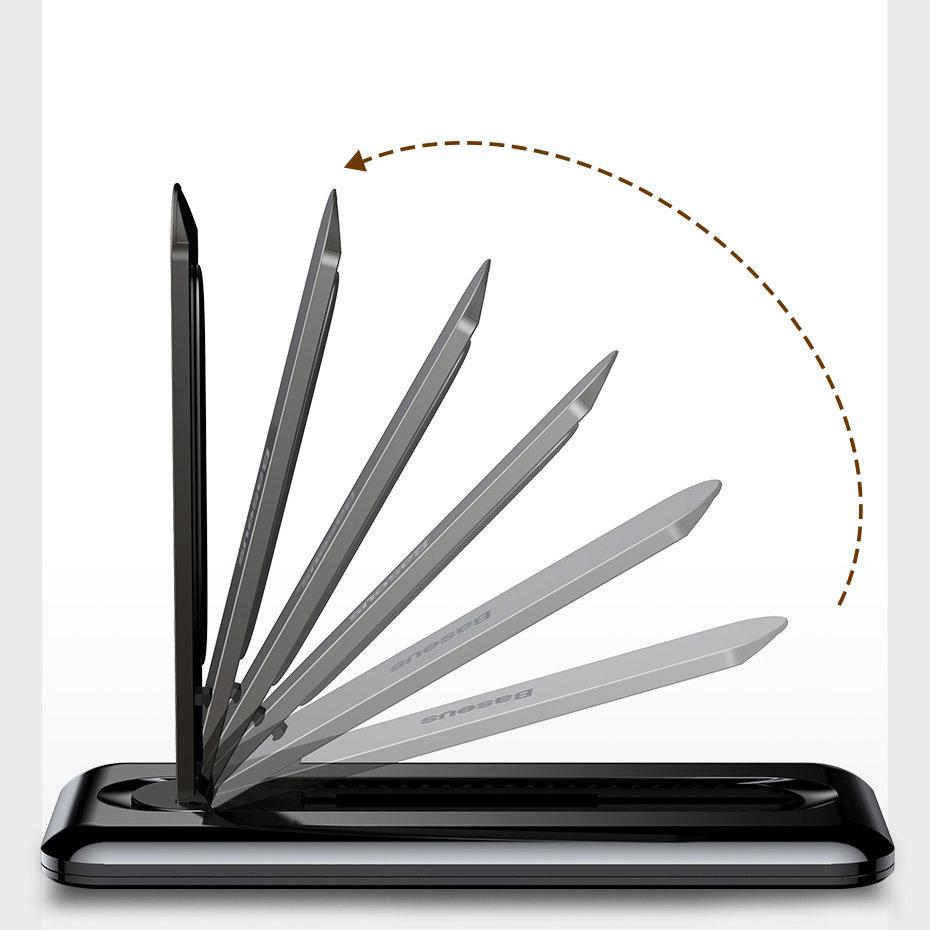 Baseus Black Foldable Phone Holder Stand - Self-Adhesive, Model LUXZ000001