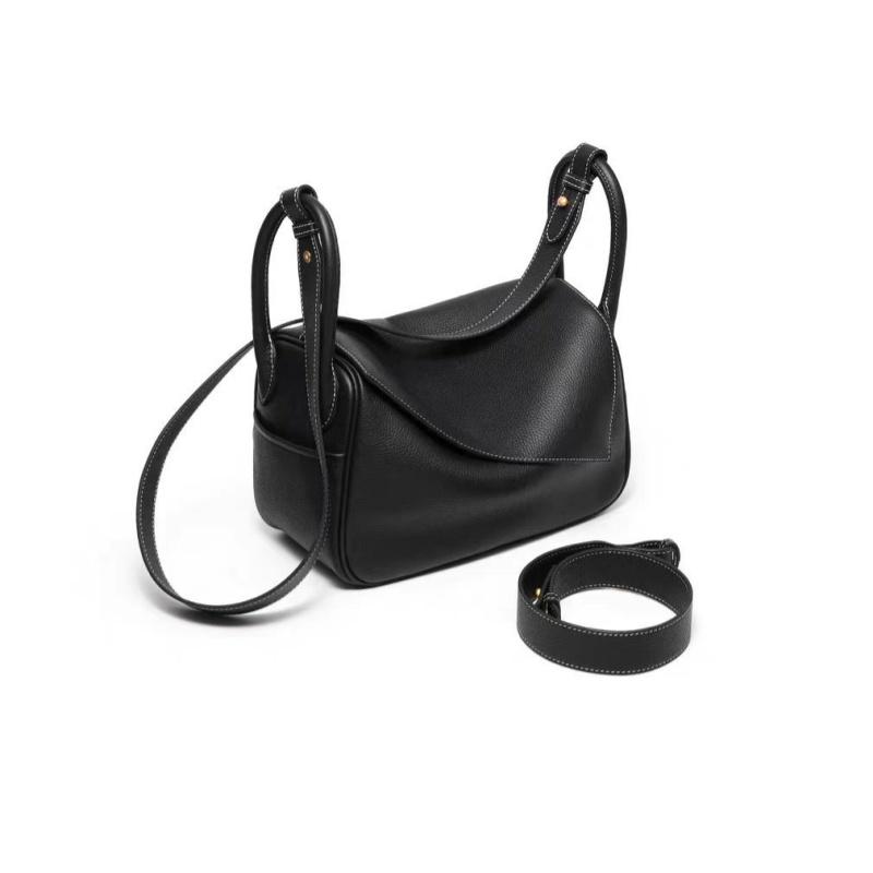 High Quality Women Cow Leather Portable Tote Bag Ladies Trendy Versatile Shoulder Crossbody Bag Luxury Design Square Handbags