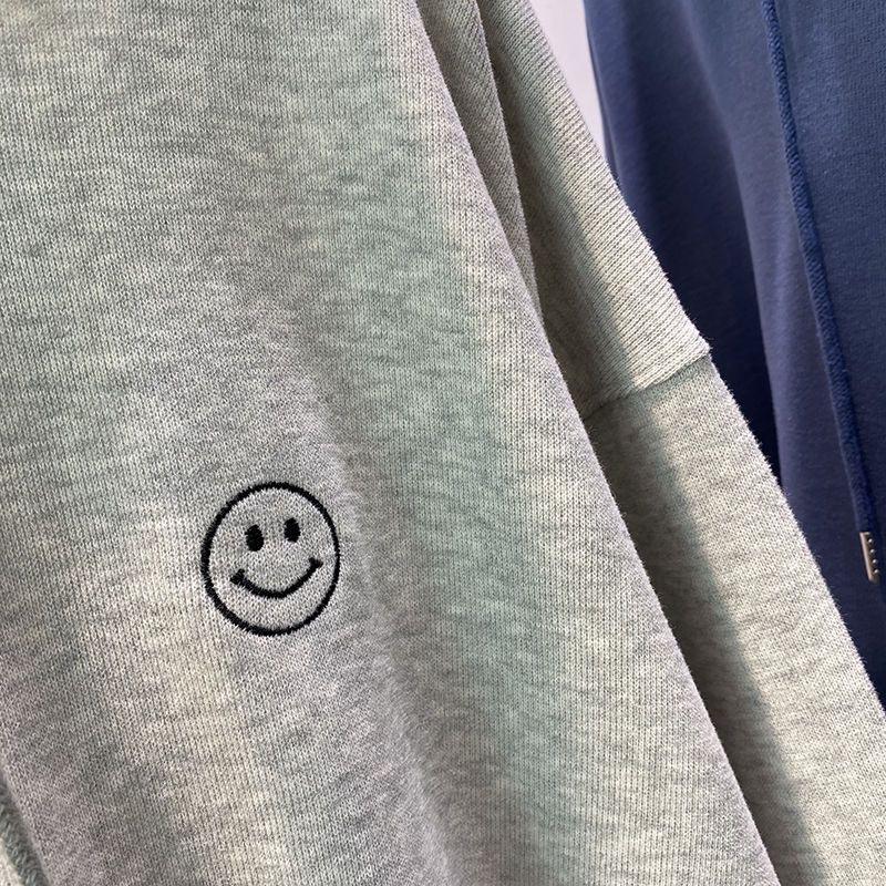 Hoodie Female Korean Fashion Casual Pullover Sweatshirt Women Loose Embroidery Autumn Black Gray Hoody