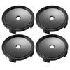 Car Wheel Center Tire Hub Cap Cover for Car Black 4 Clips Outer Diameter 75mm 4pcs