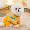 Dog Clothes Three-dimensional Chick Can Be Towed Four-legged Clothes Small Dogs Autumn and Winter Thickened Warm Pet Clothing