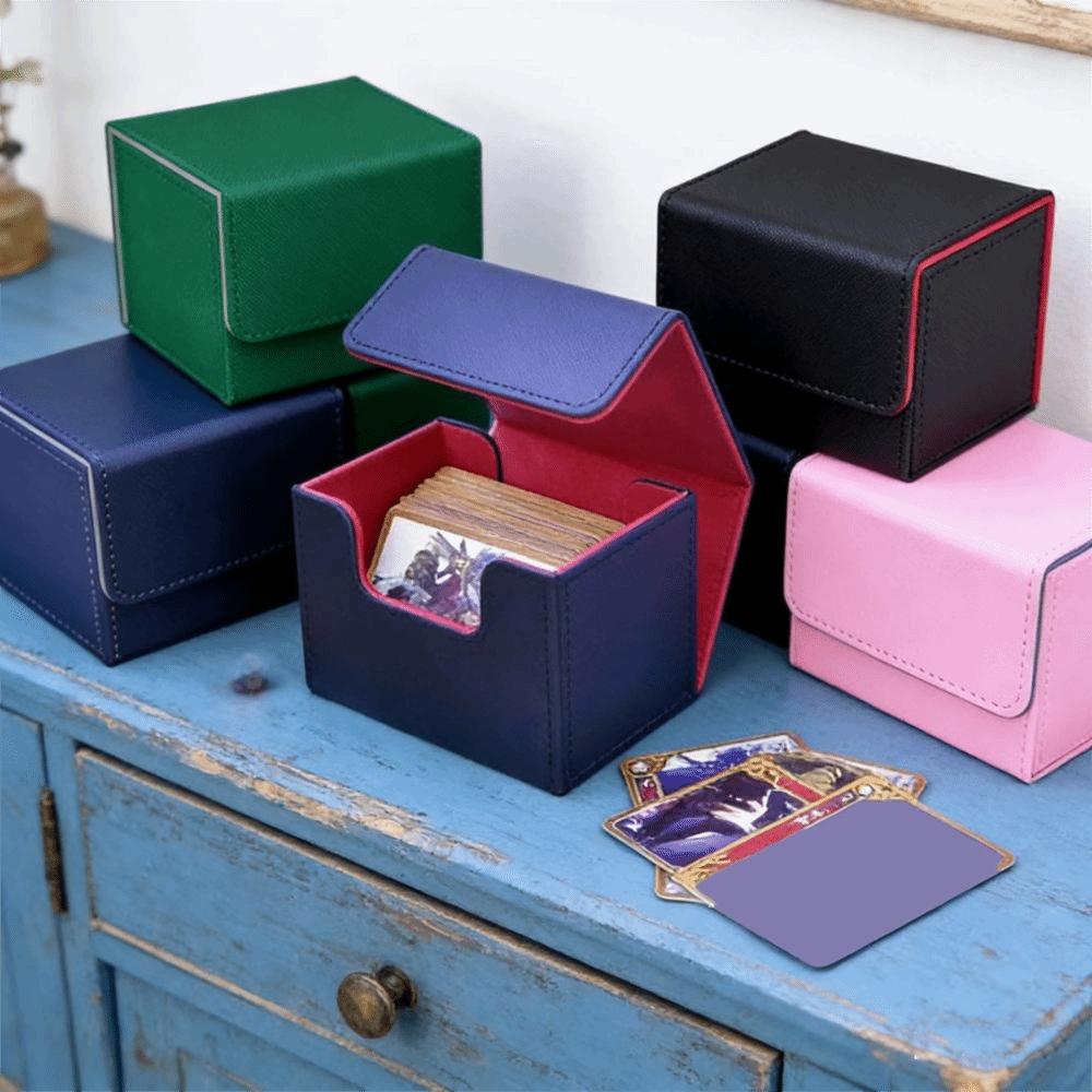 Flip Cover Trading Card Deck Box Magnetic Game Cards Storage Box  Gathering Card