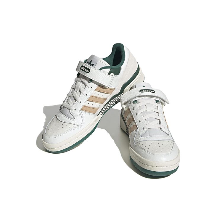 Adidas Оригинальные кроссовки Originals Forum с низким верхом, унисекс, белые, зеленые, коричневые IE4585