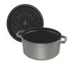 STAUB 405093120 - Cocotte ronde - Ø 26 cm - Gris graphite
