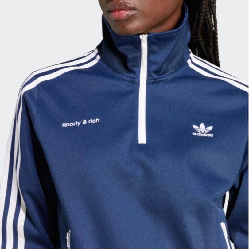 adidas Оригинальная спортивная и богатая коллаборация SS24, логотип бренда, ретро-спортивный воротник-стойка, удобная модная полосатая куртка с длинным рукавом JD3770