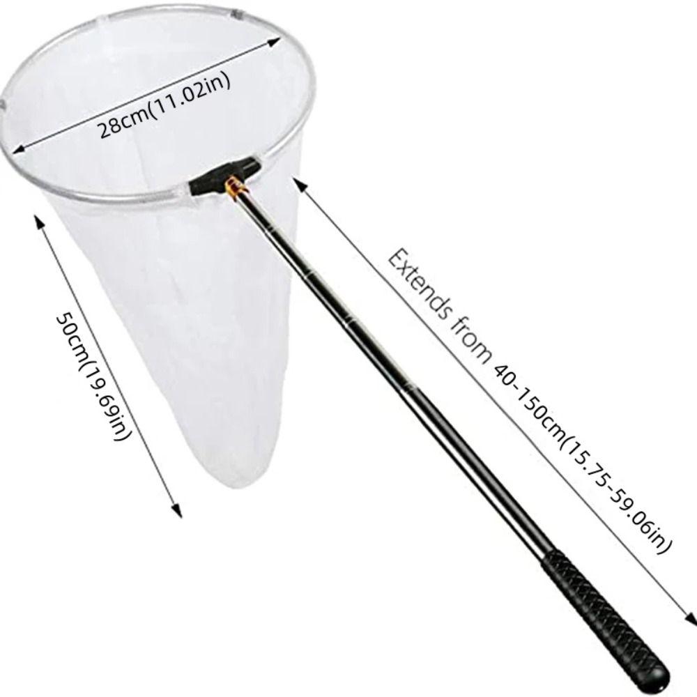 Stainless Steel Telescopic Insect Net Butterfly Net Fishing Mesh Net Fishing Accessories