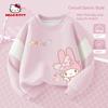 Hellokitty Girls' Sweatshirt, Spring and Autumn Style, Pink Children's Top, Early Spring Children's Clothing, Girls' Long-Sleeved Base Shirt