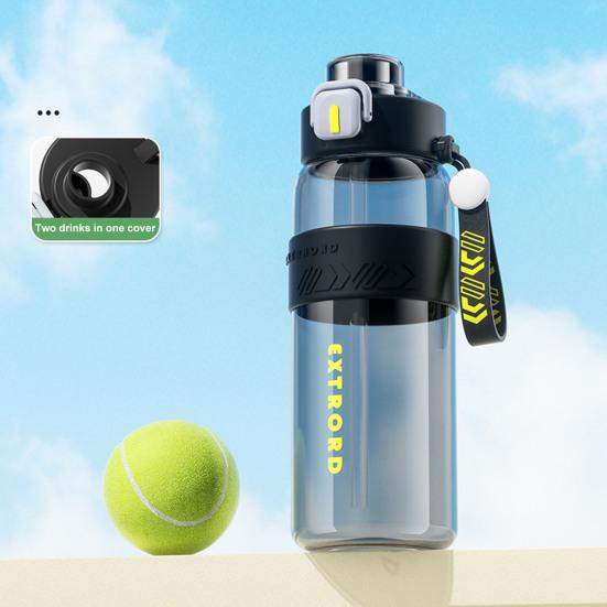 Бутылка для воды 850 мл с соломинкой Мотивационные бутылки для воды без BPA Герметичная спортивная бутылка для воды для мужчин и женщин Тренажерный зал Фитнес Открытый