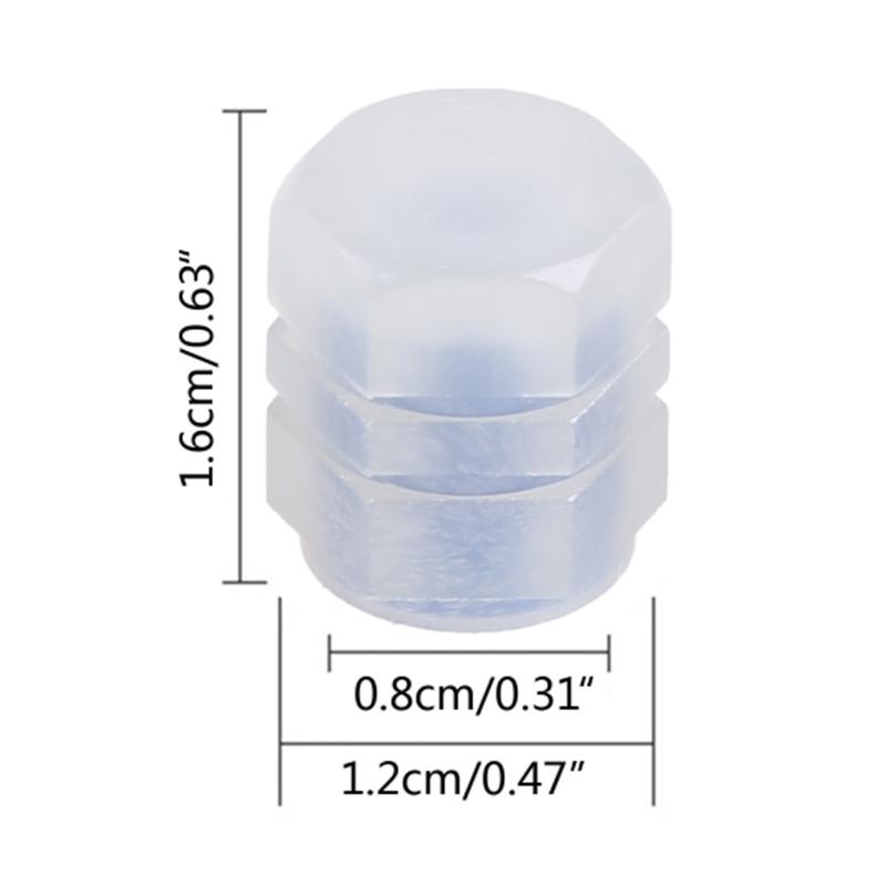 4 шт. светящиеся шины для колпачков штока клапана светящиеся в темноте шины для крышки штока клапана