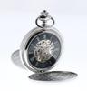 Charles-Hubert Paris Double Hunter DWA-060 Men's Mechanical Hand-Wound Pocket Watch