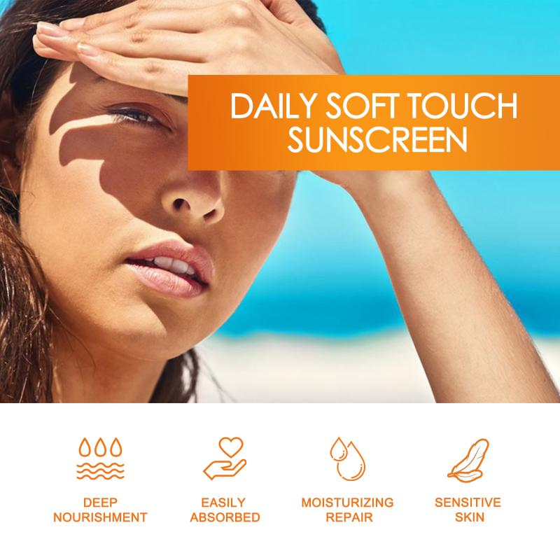 Солнцезащитный крем SPF 50 Длительного действия Увлажняющий Солнцезащитный Блок Антиоксидантная UV-защита Для улицы Ежедневное использование
