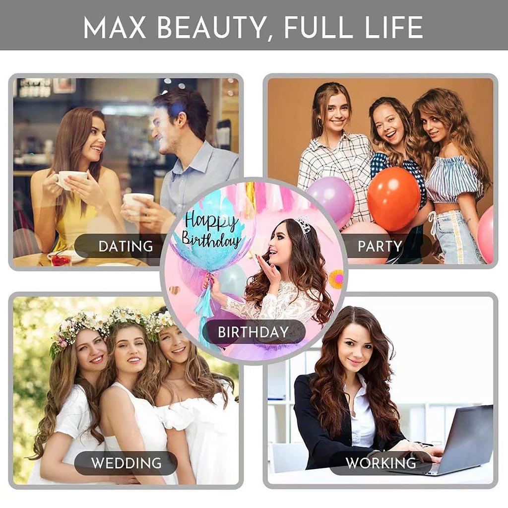 Human Hair Ring Loop Hair Tip Extensions Remy Extensions Color Wig Extensions 50 Pieces [ALISY] (16inch, 1B#)