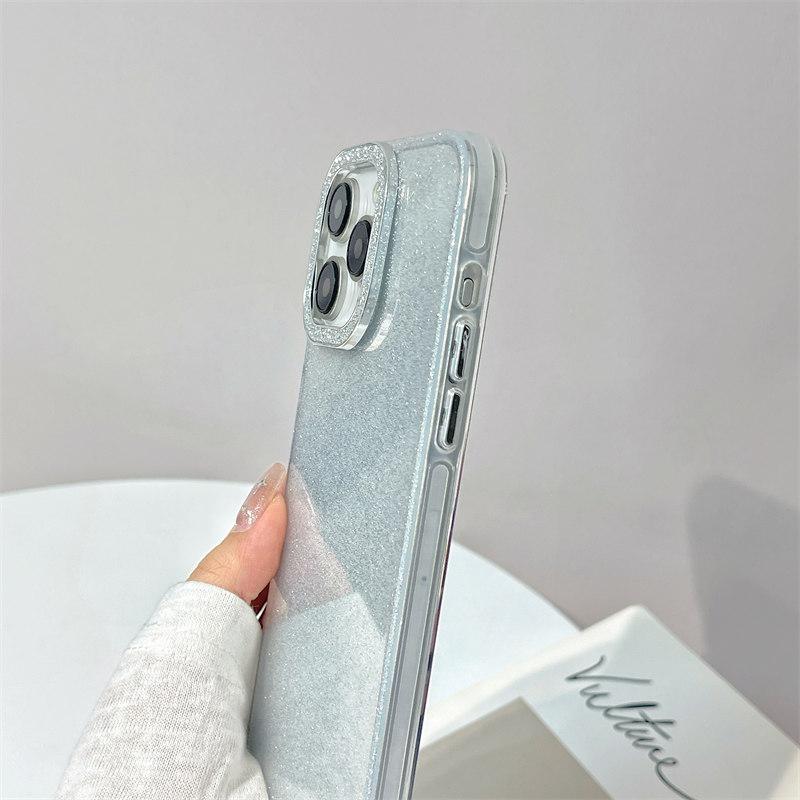 Роскошный минималистичный прозрачный блестящий чехол IMD из ТПУ для iPhone 15 Pro Max 14 Plus 13 12 Pro 11, универсальный защитный чехол от падения