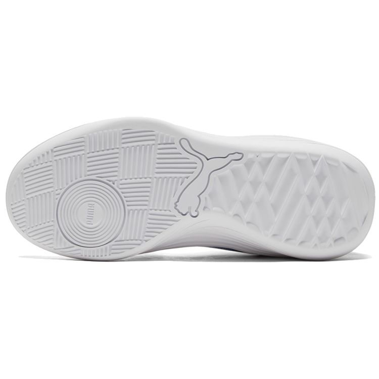 Puma Clyde All Pro Team Кроссовки с круглым носком на шнуровке, амортизирующие, нескользящие, прочные, низкие, для баскетбола, унисекс, белые, серые, синие 195509-06