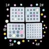 Mini Star Silicone Candle Mold Cherry Blossom Snowflake Cat's Paw Pentagram Mold Diy Cake Fire Paint Wax Granules Silicone Mould