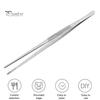 Kitchen Tweezers Extra-Long Stainless Steel Cooking Tongs Fine Tweezer for Grilling Anti-Slip Handle Multi-Functional Baking Crafting
