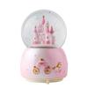 Snow Globe Music Box Color LED Light Crystal Ball Rotating Castle Automatic Snowfall Popular Christmas Gift for Girlfriends Birthday, Girls, Women,