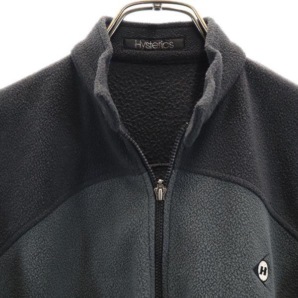 HYSTERIC Made In Japan Fleece Jacket F Gray Zip Women Used