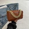 Elegant Square Pu Chain Shoulder Bag For Women Stylish Casual 2024 Trendy Design