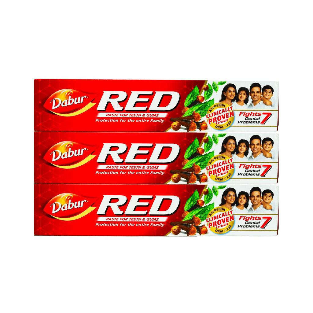 Набор зубной пасты Рэд (3 х 100 г), Red Toothpaste Set, Dabur