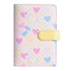 A6 Binder Notebook PU Leather Savings Book Creative Budget Binder  for Cash Budget Storage