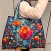 Eco-Friendly Foldable Large Capacity Shoulder Shopping Bag for Women
