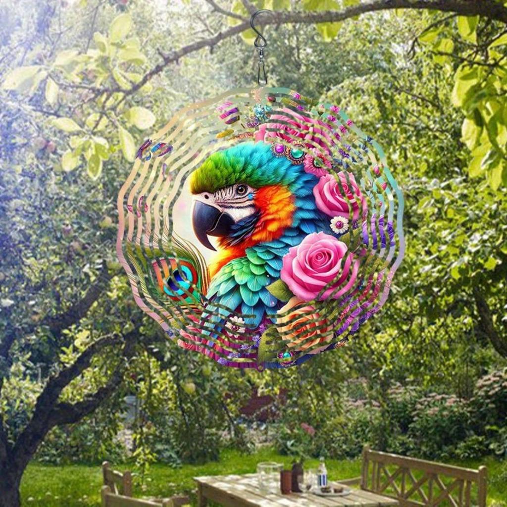 Яркий металлический колокольчик с мандалой и цветочным дизайном для декора сада на открытом воздухе, праздничный подарок на День благодарения, Рождество, Хэллоуин