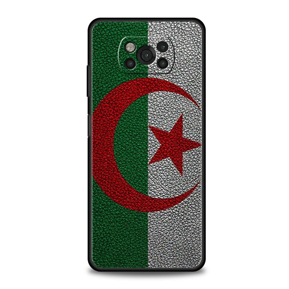 Algeria Flag Phone Case For For Xiaomi Poco X6 X5 Pro X4 X3 NFC F5 Pro F4 F3 GT M5 M4 Pro 5G M3 C51 C50 C55 Soft Cover
