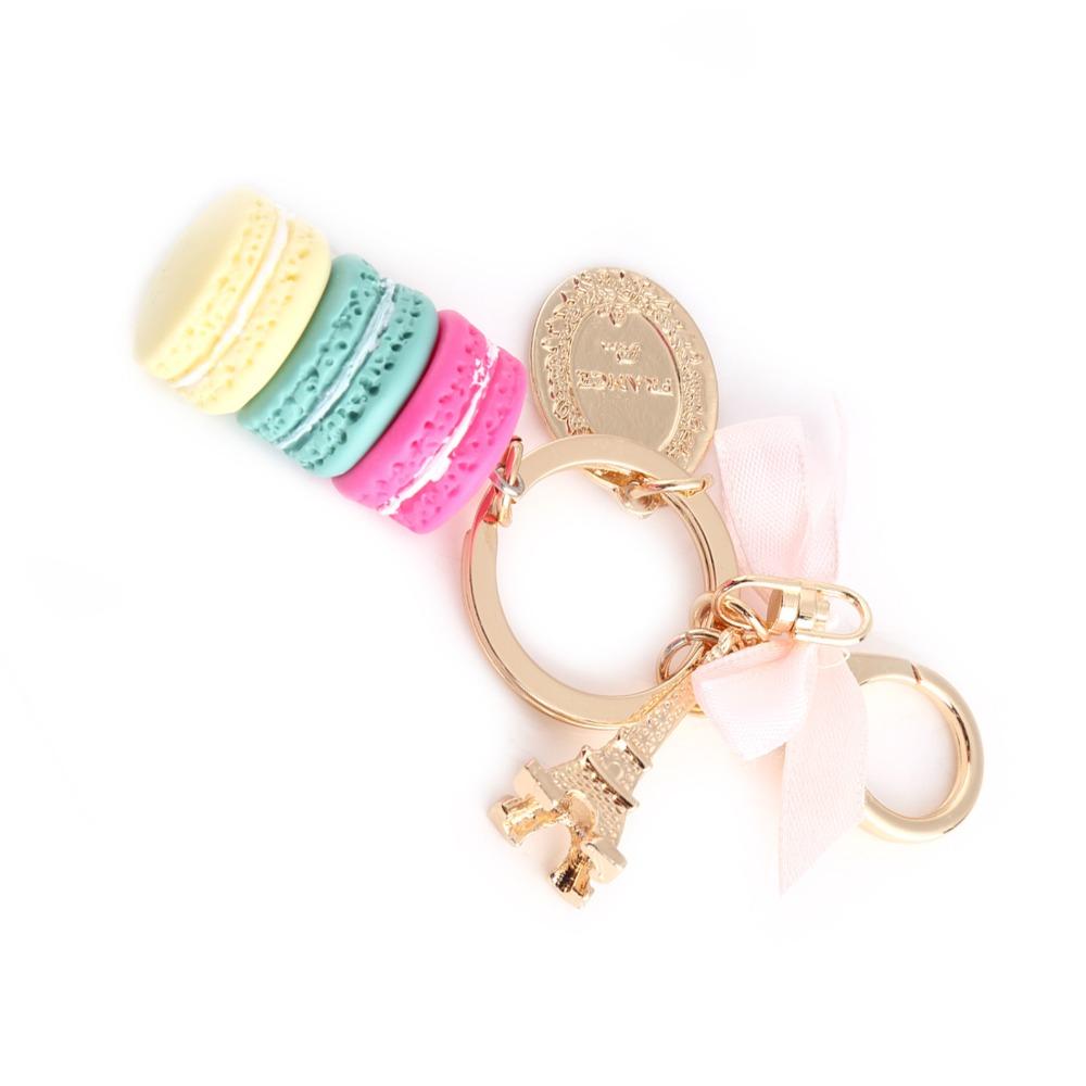 Colorful Macaroon Keychain Cute Bag Charm Key chain) Keyring Pendant  Bag Decoration