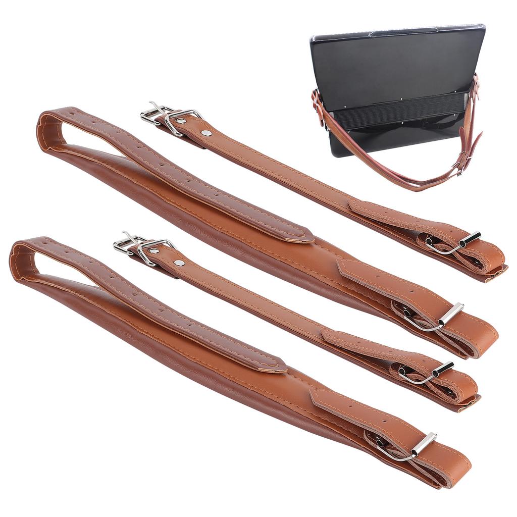 2 шт., плечевой ремень-аккордеон, аксессуары из искусственной кожи для детей 16 лет?120 Бас Кофе