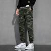 New men's, American ruffian handsome versatile sports tote overalls, camouflage loose casual pants elastic